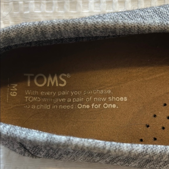 Toms Gray Slip-On Loafers with Soft Fabric - Picture 2 of 3
